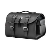 Cestovní brašna Highway Hawk na opěrku motocyklu, kůže, černá